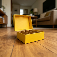 Boîte de rangement en carton pliable carrée, recyclable, pour cartes à collectionner, en vrac, pour les professionnels.