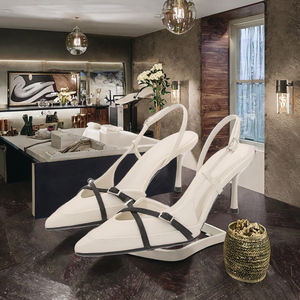 รองเท้าส้นสูงทรงหัวแหลมแบบเซ็กซี่สไตล์ฝรั่งเศส Yx2025 คอลเลคชั่นฤดูใบไม้ผลิ-ฤดูหนาว  ใส่คู่กับกระโปรงและรองเท้าแบบมีฮู้ด - Product Image 3