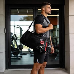 Porte-clés de fitness coloré et fiable en forme de bouteille et d'haltère <span class=keywords><strong>avec</strong></span> plaque de poids, <span class=keywords><strong>pour</strong></span> breloques de sac, cadeau d'entraînement unisexe, livraison rapide - Product Image 4