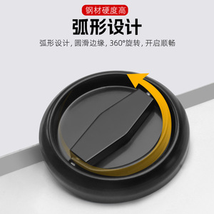 Manija Plegable Invisible Jin Aoding de Acero Inoxidable 304 para Puertas y Ventanas, Montaje Superficial, Diseño Moderno y Sencillo para Armarios - Product Image 3