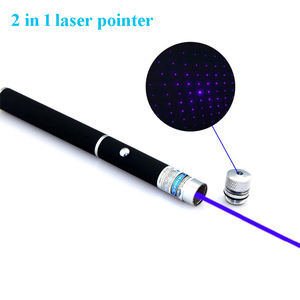 2 in 1 star pattern batterie AAA penna puntatore Laser verde luce laser rossa viola per penna laser gatto - Product Image 3