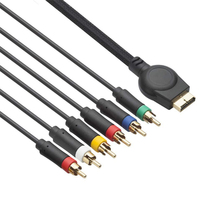 Câble multi-sorties AV pour manette PS2, cordon vidéo composant HD pour console PS3, câble RCA composant pour console PS1