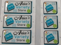Autocollant en résine époxy UV personnalisé, effet 3D en relief, imperméable, autocollant de logo pour appareil électronique