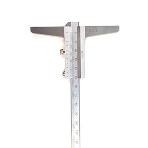 Vernier-herramienta de medición de 300Mm Abs Venier 12Imch, calibrador Vernier de profundidad con doble gancho, nuevo diseño