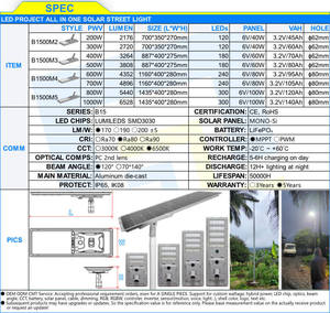 Farola Solar LED Híbrida de Aluminio de Alta Luminosidad, Alto Rendimiento y Larga Duración <span class=keywords><strong>para</strong></span> Carreteras, Fábricas y Viviendas - Product Image 2
