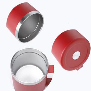 12oz thép cách điện đôi tường chân không Cốc Cốc du lịch cốc cà phê có tay cầm và nắp trượt - Product Image 3