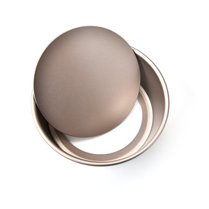 Moule à gâteau rond en acier au carbone de 8 pouces avec fond <span class=keywords><strong>amovible</strong></span> et surface antiadhésive pour chiffon cake, mousse, cheesecake et pain - Product Image 2