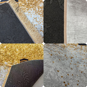 穆斯林祈祷地毯柔软毛绒薄型伊斯兰祈祷垫可折叠便携式土耳其祈祷垫轻便旅行祈祷地毯礼物 - Product Image 4