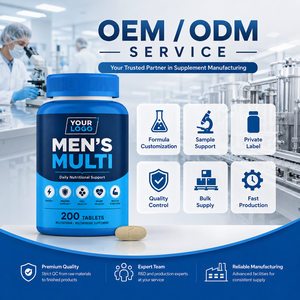 Comprimés Multivitaminés pour Hommes à Marque Blanche, Faible MOQ, Certifiés BPF, Vitamine D, Complexe B, Zinc, Magnésium, Vitalité et Bien-être Immunitaire - Product Image 6