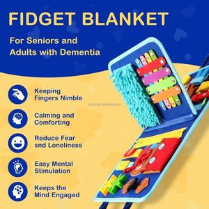 Manta Sensorial de Nuevo Diseño para Personas Mayores con Demencia y Alzheimer, Ayuda en la Terapia, Tableros Sensoriales Táctiles - Product Image 4