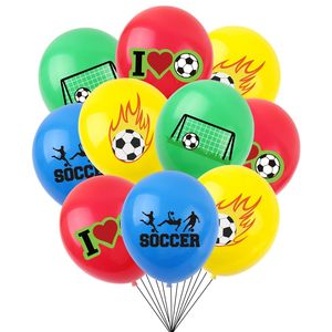 Ensemble <span class=keywords><strong>de</strong></span> décorations <span class=keywords><strong>de</strong></span> fête sur le thème du football comprenant des ballons suspendus, une bannière, <span class=keywords><strong>un</strong></span> fanion pour les événements sur le thème du football, cadeaux pour la zone des fans - Product Image 5