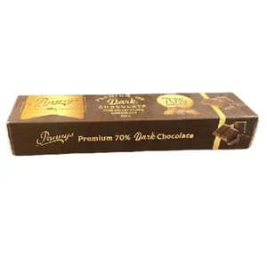 Eco Friendly famous Branded Packing dark chocolate cardboard Box With 100% Recycled Material
