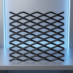 Mur-rideau moderne en métal expansé d'aluminium avec motif diamant et surface anodisée pour l'extérieur des bâtiments - Product Image 3