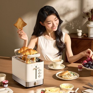 Grille-pain Bear DSL-F02H5 2 tranches en acier inoxydable avec arrêt automatique pour le petit-déjeuner - Product Image 3