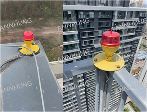 Torre de Luz de Obstrucción de Aviación Roja de Doble LED de Baja Intensidad/Edificio, Luz Continua del Anochecer al Amanecer, Estándar ICAO Anexo 14, IP66 - Product Image 5