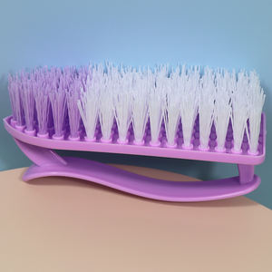 Alta qualidade duas cores borracha macia seda purificador Hot Sellers Power Washing <span class=keywords><strong>Brush</strong></span> Material de pano de madeira para limpeza do banheiro - Product Image 5