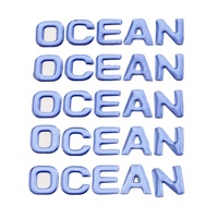Autocollants de transfert de logo en nickel électro-plaqué ultra fins, étiquettes en métal autocollantes pour contenants en plastique