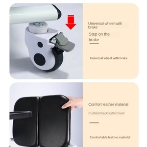 New Products Manual Patient Transfer Lifts Elderly Mobile Wheelchairs with Wheels Disabled People Move Toilet and Bath Chairs - Product Image 3