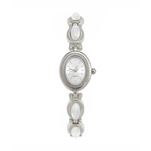 Montre bracelet pour femme, luxe minimaliste, cadran ovale, quartz, montre de soirée - Product Image 6