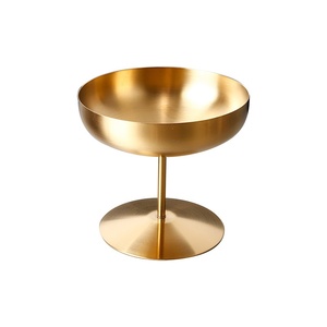 Bol à <span class=keywords><strong>glace</strong></span> en acier inoxydable avec pied, incassable, pour yaourt, salade, fruits, fête, mariage, verre à martini, coupe à dessert - Product Image 5