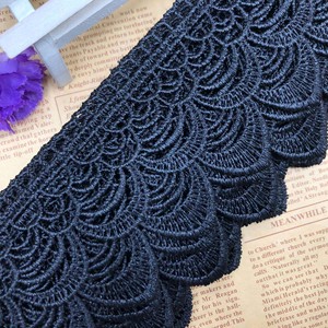 Dentelle brodée soluble dans l'eau de 6 cm de large, tissu pour vêtements, rembourrage, textile de maison, dentelle décorative colorée en polyester français - Product Image 6