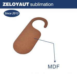 Sublimación MDF Colgador de puerta Impresión personalizada en blanco para jubilarse Bautismo Diwali Real Estate Etiqueta de corte - Product Image 2