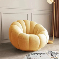 Sofá Individual de Lujo con Tela Japonesa, Sofá Tipo Calabaza, Sofá Tatami para Balcón o Dormitorio, Silla Ajustable en Altura