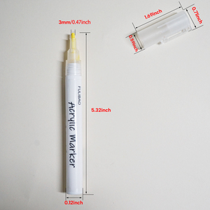 Xu hướng sản phẩm <span class=keywords><strong>2025</strong></span> <span class=keywords><strong>New</strong></span> arrivals Acrylic sơn đánh dấu màu trắng đen màu graffiti mực không thấm nước vĩnh viễn bút - Product Image 3