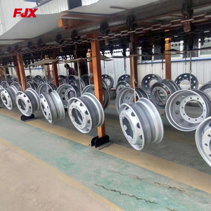 Vente en gros de haute qualité jante de semi-roue de <span class=keywords><strong>remorque</strong></span> personnalisable pouces 10 trous en alliage d'aluminium poli jantes de camion de forgé - Product Image 1