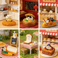 Figurine de chat style japonais, artisanat en résine fait main, thème féerique et musical, pour la pâtisserie DIY, la décoration intérieure et le bureau, style dessin animé