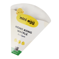 Sacs d'emballage en papier à emporter, 50 pièces, emballage de hong kong œuf waffle à bulles, emballage en papier