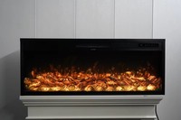 Cheminée électrique murale encastrable pour chauffage intérieur de chambre à coucher, mobilier de maison en gros