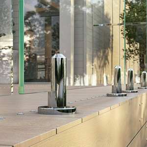 Rampe en acier inoxydable moderne 2025, clôture en verre, revêtement de sol stratifié, <span class=keywords><strong>escalier</strong></span> coulissant, <span class=keywords><strong>escalier</strong></span> extérieur, hôpitaux, balcon, villa - Product Image 1