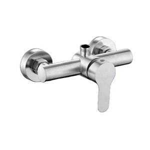 Mitigeur de douche et baignoire mural encastré en acier inoxydable 304 brossé 2 voies Duchas De Bano - Product Image 2