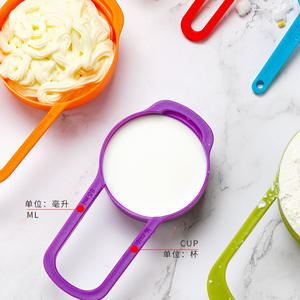 Populaire 6 pcs/set Précis De Mesure Cuillère Échelle De Mesure Cuillère Cuillère À Soupe Cuillère À Café Grammes Pelle Ménage - Product Image 4