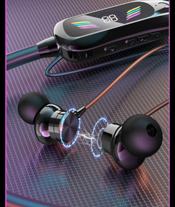 Nuevos Auriculares Deportivos con Pantalla LED Digital, Carga Rápida Tipo-C, Magnéticos, Inalámbricos, con Cancelación de Ruido Activa (ANC) para Juegos, Resistentes al Agua IPX-4 5.4 - Product Image 5