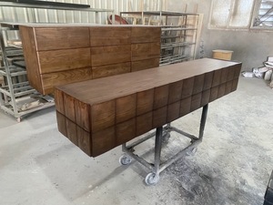 Moderner und Schlichter Massivholz-<span class=keywords><strong>TV</strong></span>-Schrank mit 8+ Schubladen und 6+ Türen für Schlafzimmer- und Wohnzimmeraufbewahrung - Product Image 2