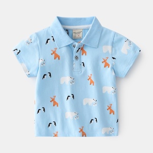 Magliette POLO Estive 2025 per Ragazzi con Simpatici Ricami Cartoon, Colletto in Cotone, Stile Casual Coreano, T-<span class=keywords><strong>Shirt</strong></span> a Maniche Corte per Bambini - Product Image 4