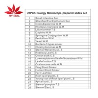 25 pieces of foreign trade special suit microscope prepared slides for biology class