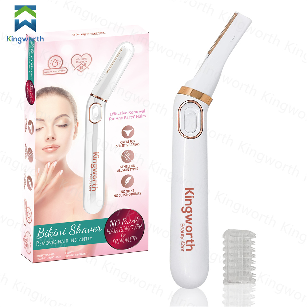 Бритва Kingworth, женский Электрический эпилятор, Женская мини-бритва со светодиодной подсветкой и триммер для бровей
