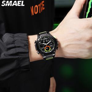 Nouvelle montre sport numérique pour homme SMAEL 8069, résistante à l'eau, avec alarme, chronomètre, affichage LED, bracelet en plastique - Product Image 6