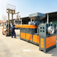 Granulateur industriel contrôlé par PLC, grande capacité 500-1000 kg/h, avec lames de coupe rotatives, ligne de production de granulés, unité d'extrusion fixe, entièrement en PLA
