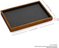 Plateau de présentation empilable en bois pour bijoux, organisateur, présentoir, porte-bijoux gris, plateau à bijoux en bois