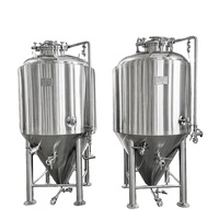 Équipement de micro-brasserie 500L, système de fermentation de bière à double enveloppe en SUS304 pour brasserie, restaurant, bar