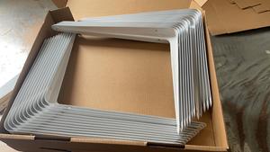 Supports d'angle triangulaires en contreplaqué 6 et 8 plis à prix abordable, quincaillerie de meubles, supports muraux flottants en métal, supports d'étagère en plastique pour bois - Product Image 6