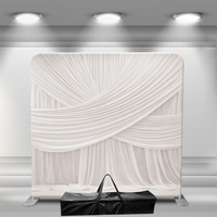 Backdrop Stand Branding Kustom untuk Acara, Pameran, dan Iklan - Bahan Kain Tension