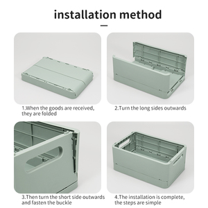 Wholesale Small Size <strong>Plastic</strong> PP Foldable <strong>Crate</strong> Box Portable <strong>Stackable</strong> Box Collapsible Box for Storage - Product Image 6
