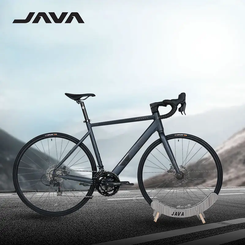 Bicicleta de estrada para homens, bicicleta de corrida em liga de alumínio Java veloce, tamanho do quadro, 47 49 52 cm, bicicleta de estrada de 16 velocidades para adultos