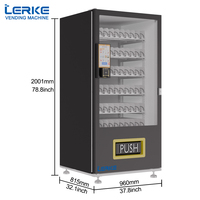 Distributeur automatique intelligent LERKE de snacks et boissons sans espèces pour entreprises en Europe
