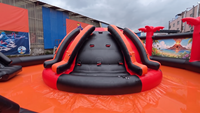Maßgefertigter Hochleistungs-PVC Kommerzieller Großer Runder Aufblasbarer Wasserpark mit Rutsche und Pool für Kinder